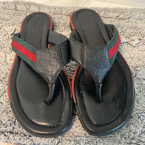 Pre-owned Gucci Women Flip Flop Leather Thong Sandals - Picture 4 of 7